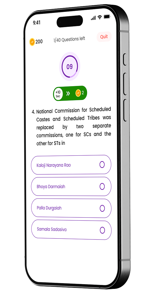 QuizVita app interface showing quiz gameplay