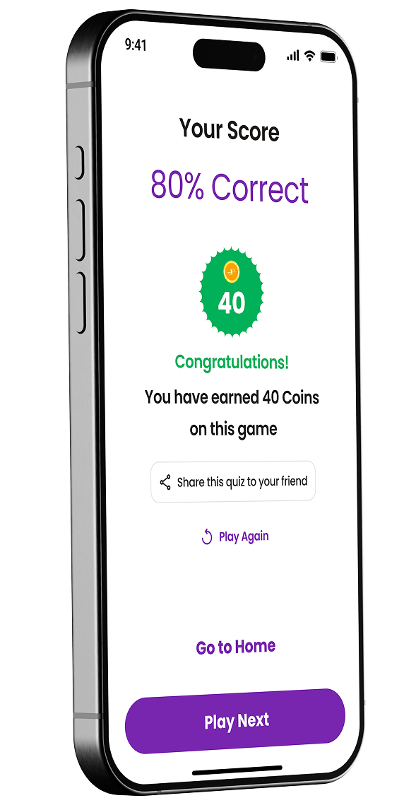 QuizVita app interface showing quiz selection